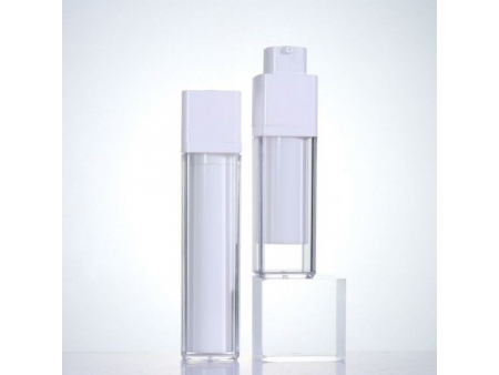 Flacon vaporisateur airless blanc, PMMA-JS