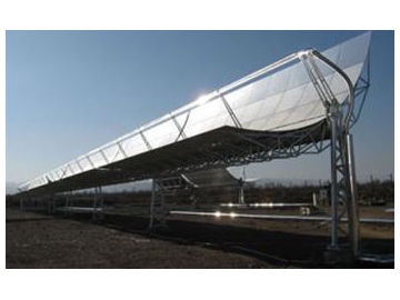 Centrale solaire à miroirs cylindro paraboliques
