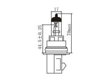 Ampoule halogène de phare HB5 (9007)