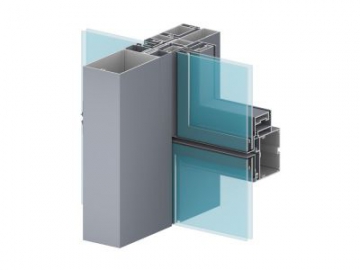 Système de mur-rideau en aluminium / Système de façade-rideau