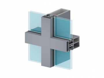 Système de mur-rideau en aluminium / Système de façade-rideau