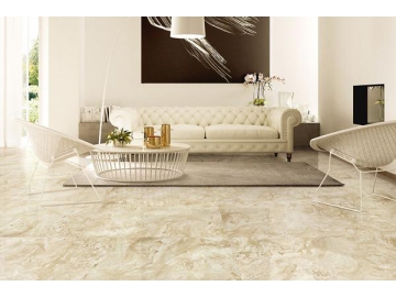Carrelage imitation marbre - Onice Cappuccino (Carrelage en porcelaine pour sol et mur, carrelage d’intérieur, carrelage pour cuisine)
