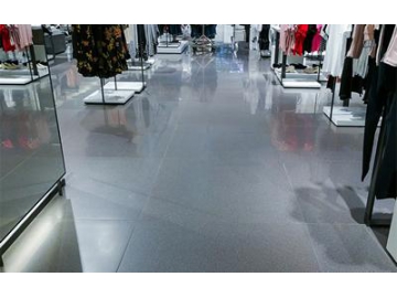 Carrelage imitation marbre dans un magasin Zara en Chine