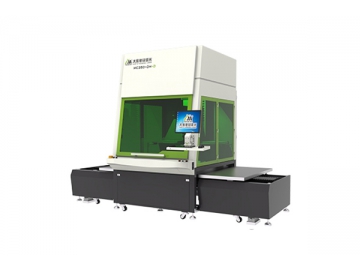Machine de marquage laser CO2 MC250-DH-D / MC 350-DH-D - laser triaxial dynamique à table d’échange 250W/350W