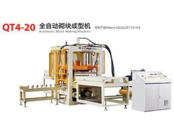 Machine de fabrication de blocs automatique QT4-20