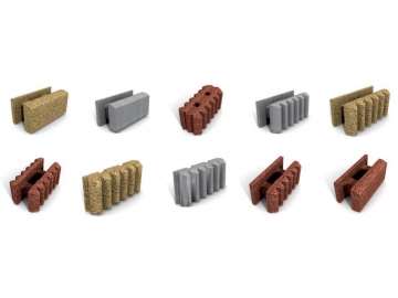 Moule pour blocs en fibre de bois et ciment - barrière acoustique