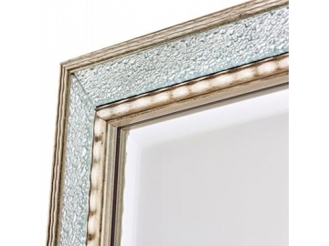 Miroir rectangulaire en verre cadre en bois