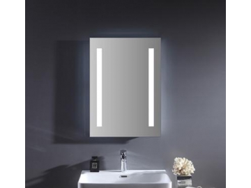 Miroir avec rétro-éclairage LED sans cadre
