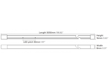 Néon flexible LED SMD 0816 – éclairage latéral