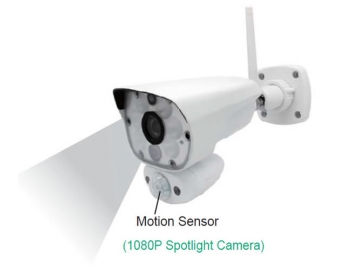 Caméra de Surveillance Sans Fil 1080P avec lumière LED, WF794
