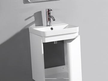 Meuble de salle de bain de conception mince avec miroir ILP8101