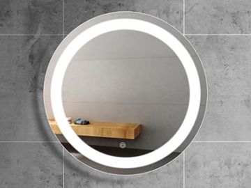 Miroir de salle de bain LED rond sans cadre ZL04