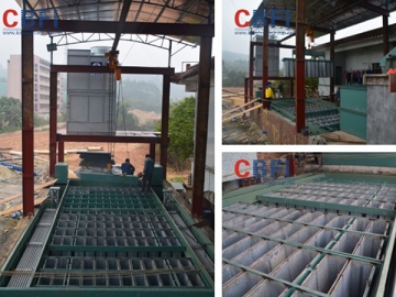 Machine à blocs de glace d'eau salée de 20 tonnes pour un client de Zhaoqing en 2014