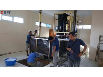 Machine à glace en tube de 5 tonnes de CBFI en Indonésie