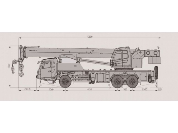 Camion grue / Grue mobile / Grue mobile sur camion, FK-25T