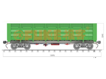 Wagon couvert / Wagons de marchandises / Wagons de chemins de fer, FK7-70T