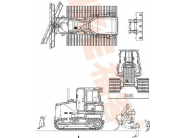 Bulldozers sur chenilles / Bouteurs sur chenilles / Tracteur à chenilles, FK14-086T