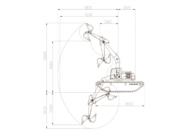 Pelle amphibie / Pelle flottante / Excavatrice amphibie, FK215-9C