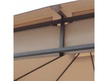 Gazebo à toit souple 10' x 10', avec double toiture