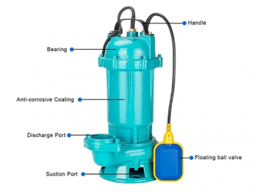 Pompe submersible pour eaux usées Série QDX (orifice fileté)