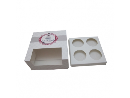 Boîte à cupcakes en carton, Boîte en papier imprimée personnalisée