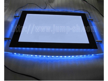 Tableau lumineux LED à cadre coloré