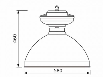 Lampe à induction industrielle pour grande hauteur HLG469 300W