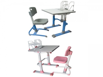 Table et chaise d’étude à hauteur réglable
