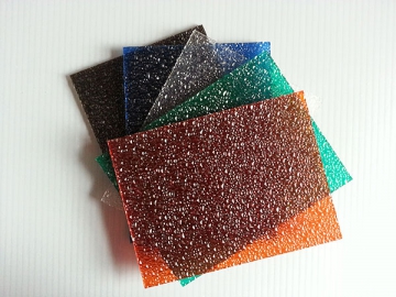 Plaque polycarbonate granité