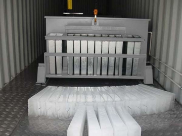 Machine à glace en blocs conteneurisée
