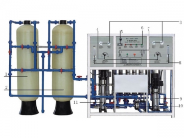 Purificateur d'eau par osmose inverse (1000LPH)