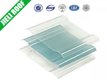 Plaque polyester ondulée toit translucide