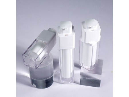 Flacon vaporisateur airless blanc, PMMA-JS