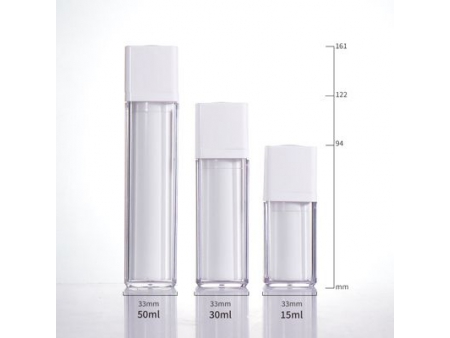 Flacon vaporisateur airless blanc, PMMA-JS