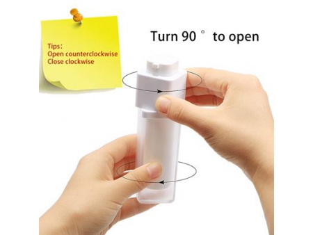 Flacon vaporisateur airless blanc, PMMA-JS
