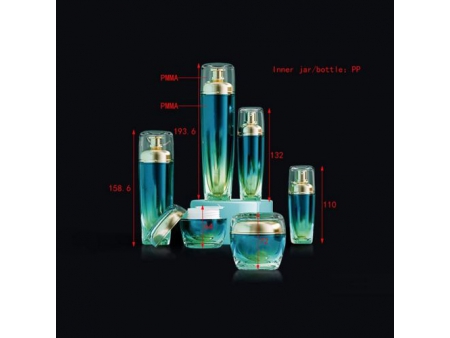 Set de flacons airless colorés,  PMMA-JS