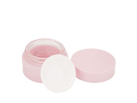 Pot de crème cosmétique en verre