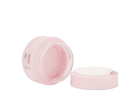 Pot de crème cosmétique en verre