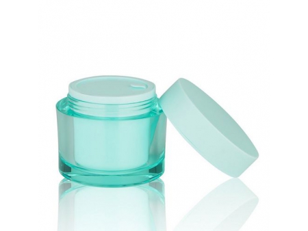 Set de pots cosmétiques airless en acrylique, PMMA-JS