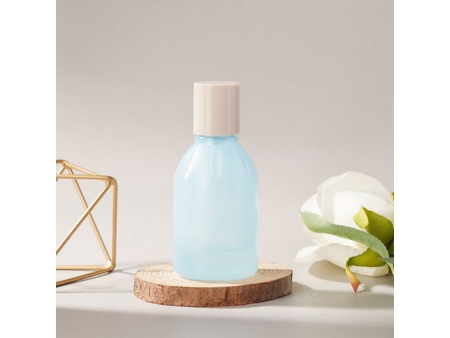 Flacon de parfum ovale bleu