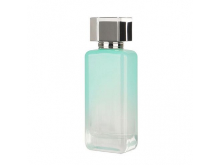 Flacon de parfum  rectangulaire vert, YJ