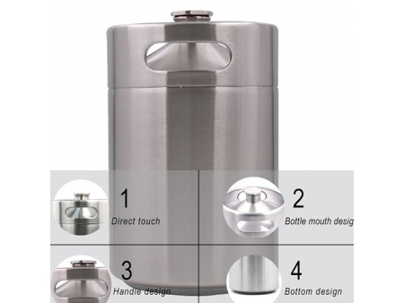 Mini fût à paroi simple de 5L