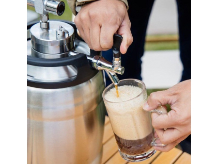 Fût à bière isolé sous vide en acier inoxydable à double paroi de 5 litres avec Tête de tirage