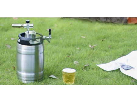 Fût à bière isolé sous vide en acier inoxydable à double paroi de 5 litres avec Tête de tirage