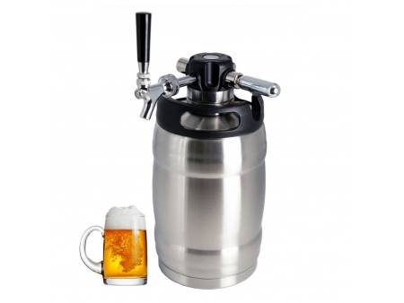 Fût à bière pression isolé sous vide en acier inoxydable 5L avec Tête de tirage