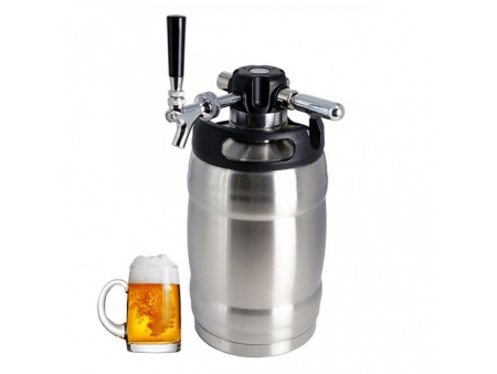 Fût à bière pression isolé sous vide en acier inoxydable 5L avec Tête de tirage