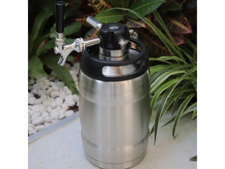Fût à bière pression isolé sous vide en acier inoxydable 5L avec Tête de tirage