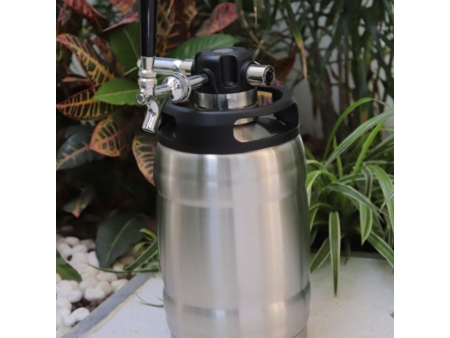 Fût à bière pression isolé sous vide en acier inoxydable 5L avec Tête de tirage