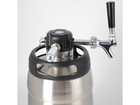 Fût à bière pression isolé sous vide en acier inoxydable 5L avec Tête de tirage