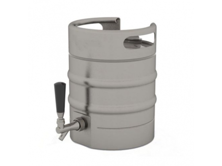 Fût à bière isolé sous vide en acier inoxydable avec robinet de fond 3.8L